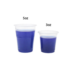 Saferly Disposable Plastic Rinse Cups — Pick Size and Quantity - Painful Pleasures