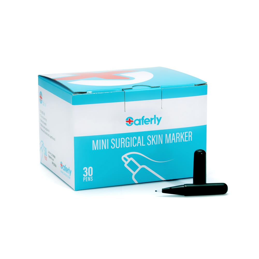 Saferly Mini Surgical Skin Marker — Sterilized and Interchangeable — Single or Box of 30