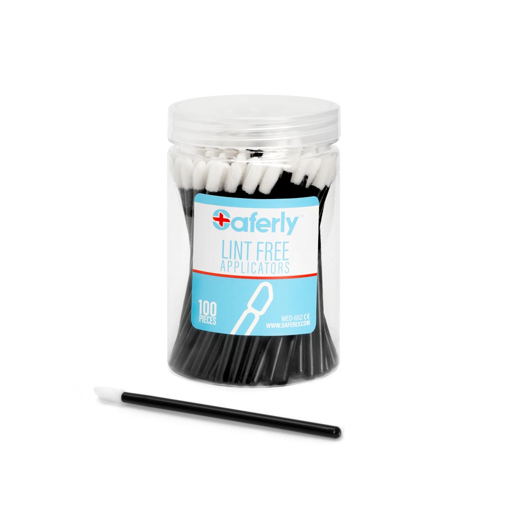 Free Gift - Saferly Lint Free Applicators — Tub of 100 - Painful Pleasures