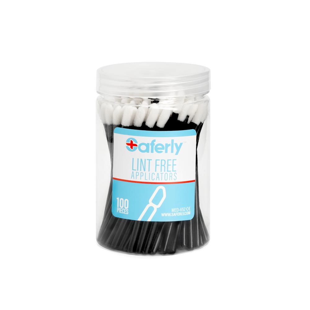 Free Gift - Saferly Lint Free Applicators — Tub of 100