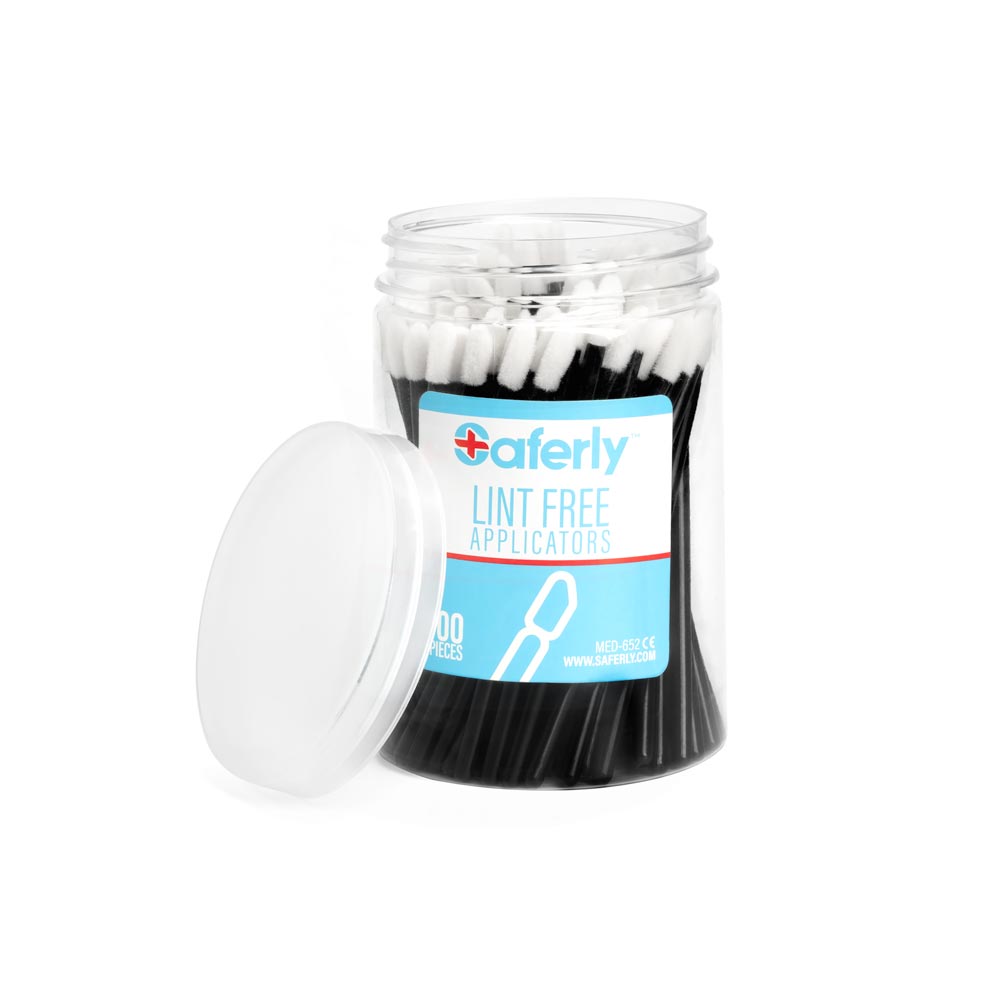 Free Gift - Saferly Lint Free Applicators — Tub of 100 - Painful Pleasures