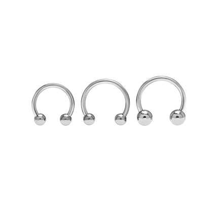 16g Externally Threaded Titanium Circular Barbell w/ Balls — Price Per 1 - Painful Pleasures