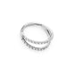 Tilum 16g Titanium Faux Jeweled Double Hoop Clicker Ring - Price Per 1