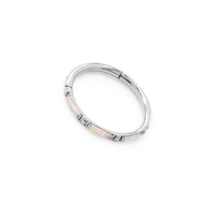 16g Synthetic Opal Profile Septum Clicker — Price Per 1 - Painful Pleasures