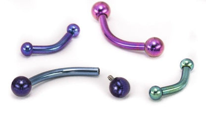 Tilum 18g Internal Titanium Bent Barbell - Price Per 1 - Painful Pleasures