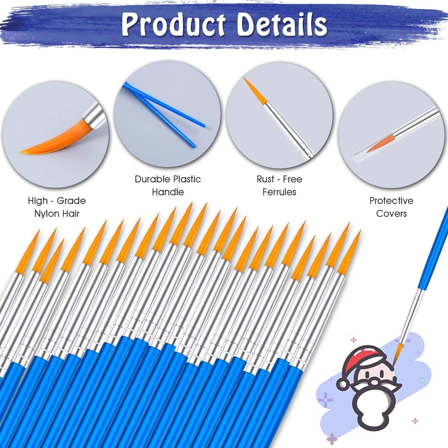 Paint Brushes - #00 Size - Price Per Brush - Painful Pleasures