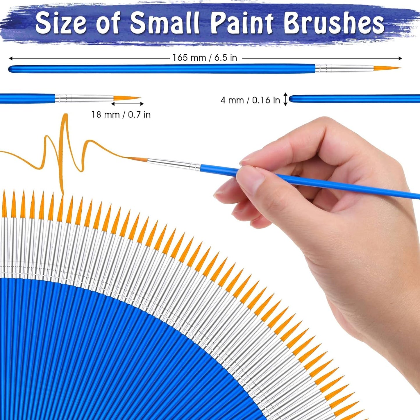 Paint Brushes - #00 Size - Price Per Brush - Painful Pleasures
