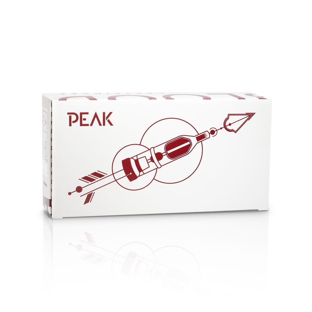 Peak Needles — Blood — Box of 20 Cartridge Tattoo Needles