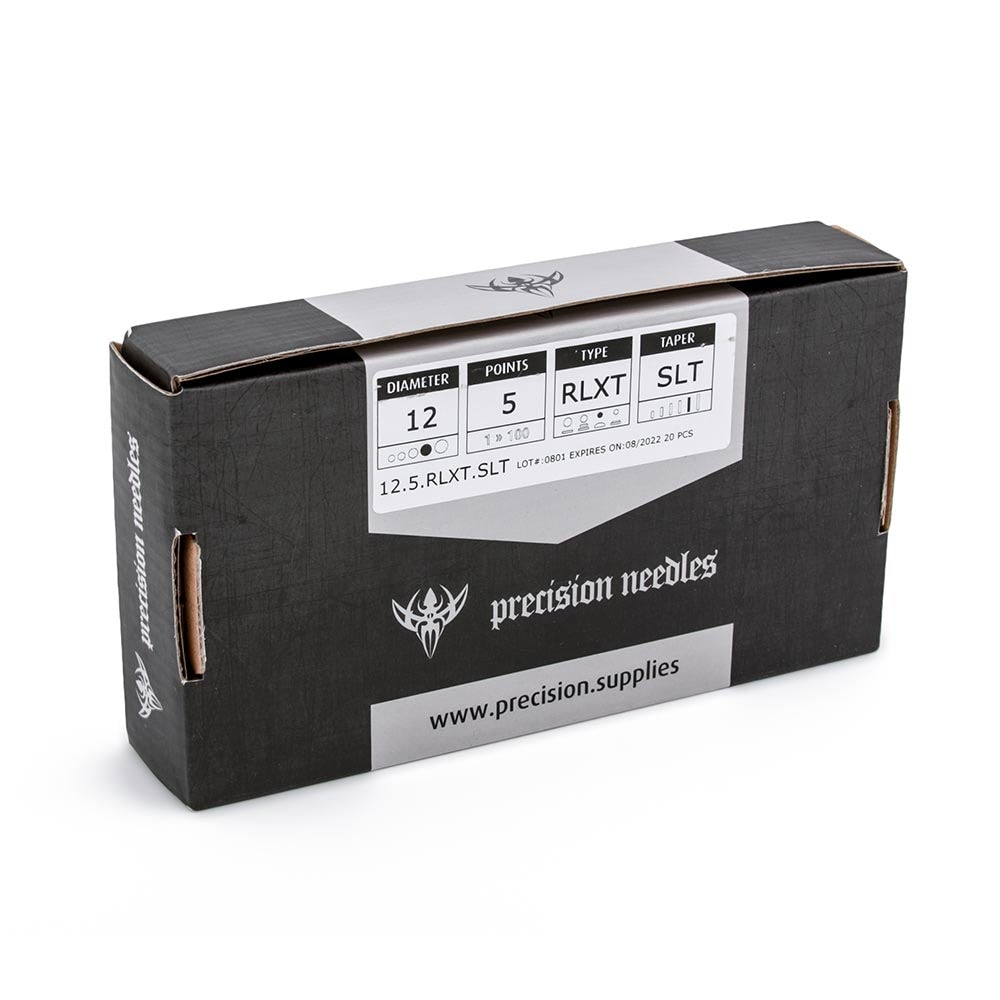 Precision Cartridge Tattoo Needles — Top Label View