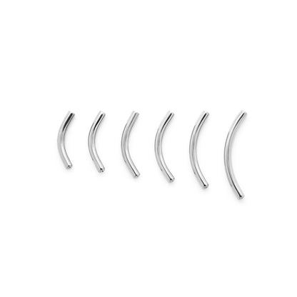Tilum 14g Threadless Titanium Bent Barbell Shaft - Price Per 1 - Painful Pleasures