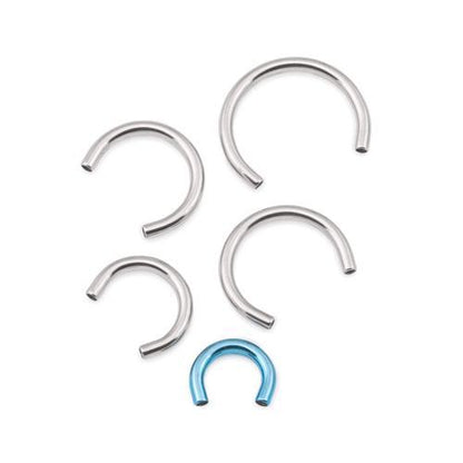 Tilum 14g Titanium Circular Barbell Post with Internal Threading - Price Per 1 - Painful Pleasures