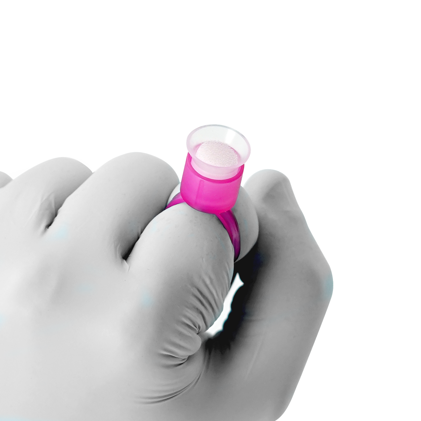 Ink Cap Rings 100pcs 50 Black/50 pink - Microbeau International