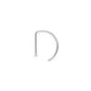 Tilum 20g Titanium Nostril D-Ring - Price Per 1