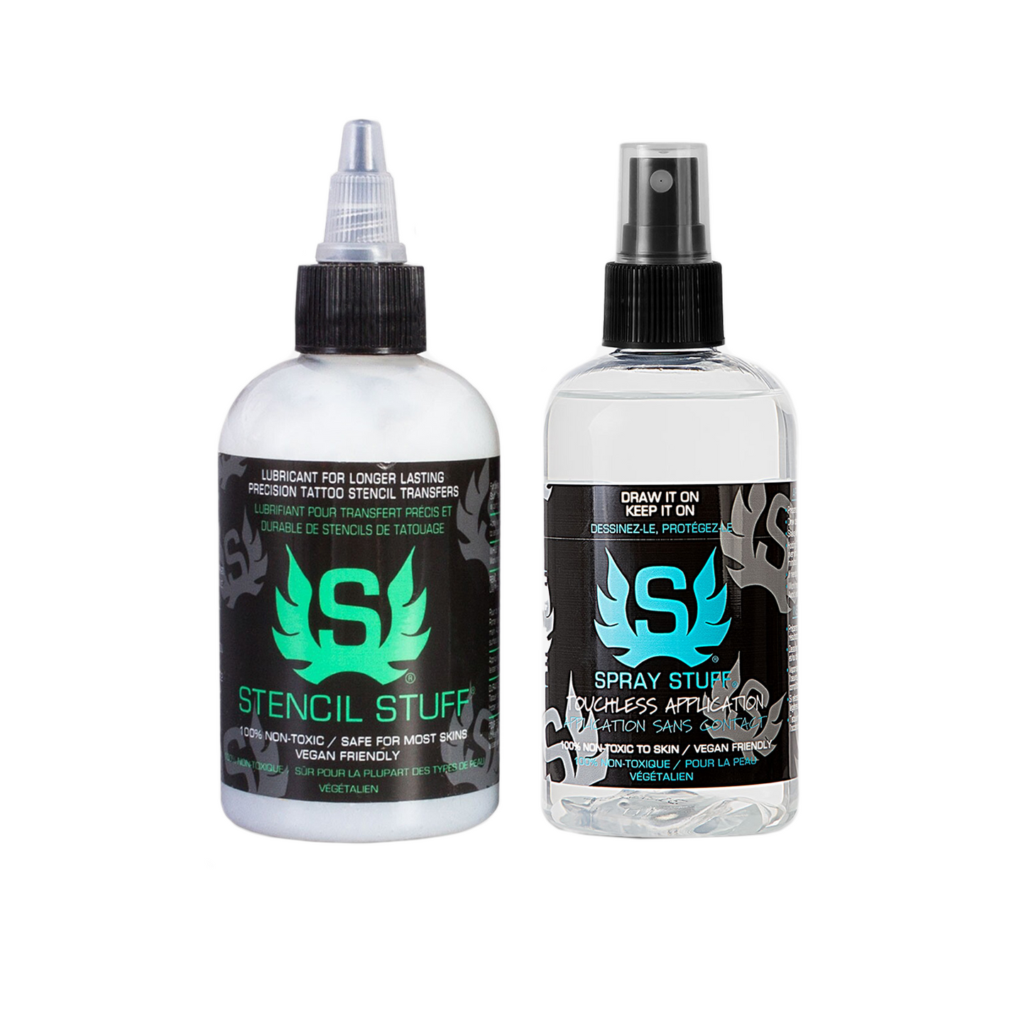 Stencil Stuff & Spray Stuff Combo Pack — 8oz Bottles - Painful Pleasures