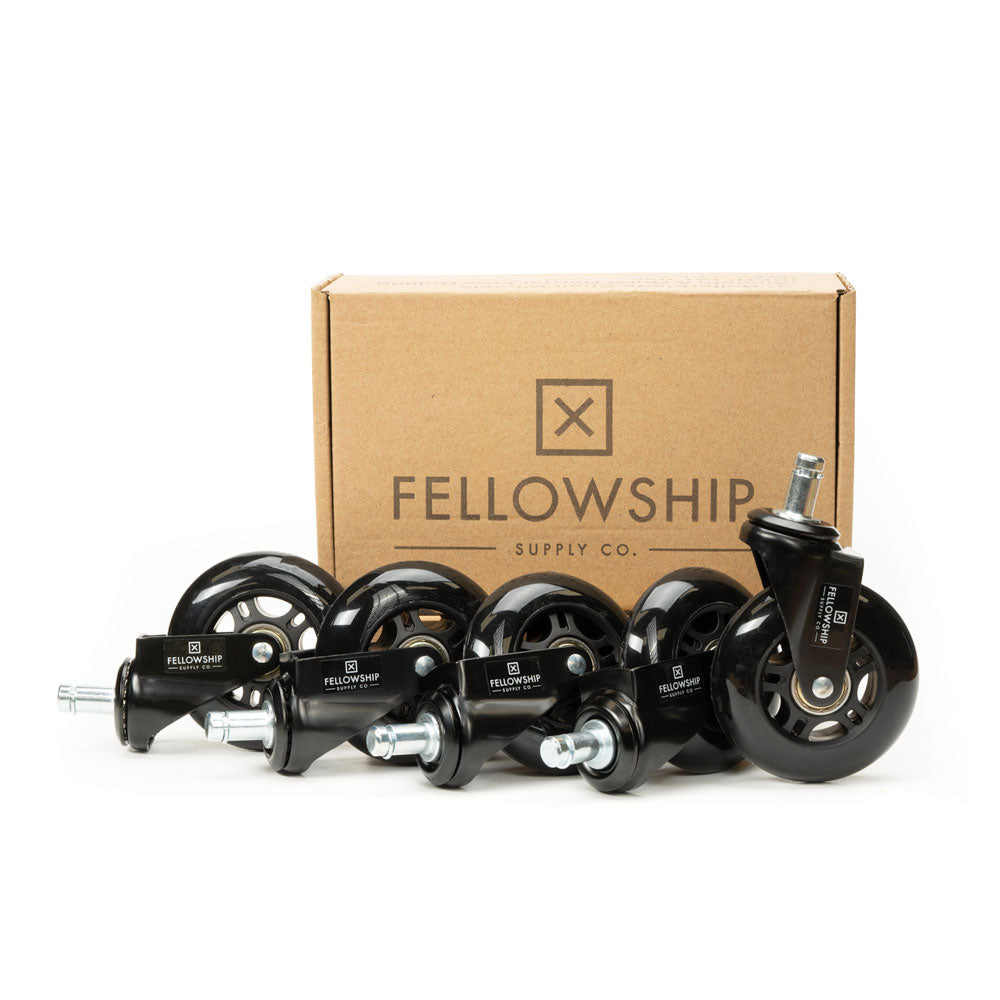 Free Gift - Fellowship Rollerblade Chair Wheels — Box of 5 - Painful Pleasures