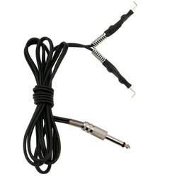 Single Generic Spring Clip Cord — 6’ Black — Price Per 1