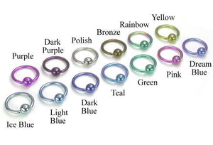Tilum 10g Titanium Captive Bead Ring - Price Per 1 - Painful Pleasures