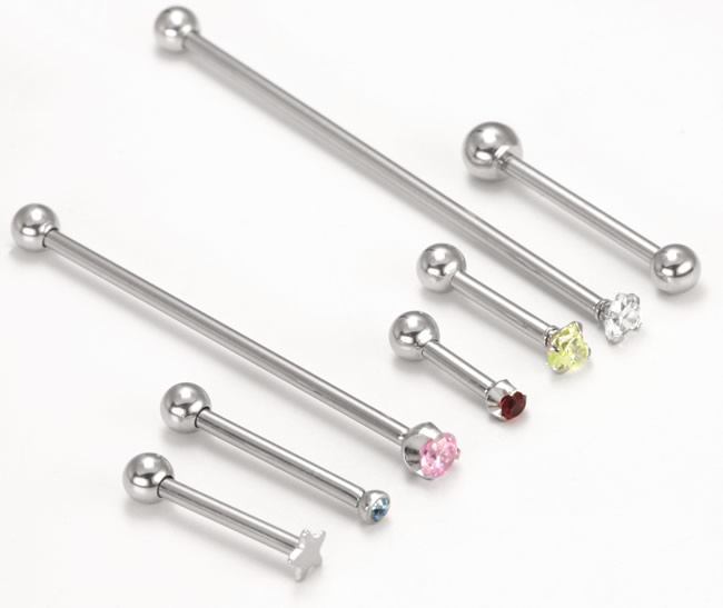 16g Internally Threaded Titanium Straight Barbell — Price Per 1