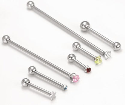 16g Internally Threaded Titanium Straight Barbell — Price Per 1 - Painful Pleasures