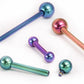 Tilum 18g Internal 0.8mm Threading Titanium Straight Barbell - Price Per 1