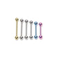 Tilum 18g Internal 0.8mm Threading Titanium Straight Barbell - Price Per 1
