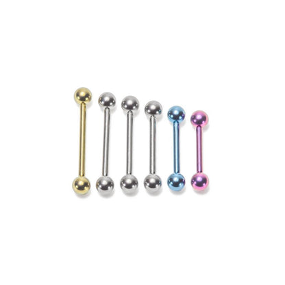 Tilum 18g Internal 0.8mm Threading Titanium Straight Barbell - Price Per 1 - Painful Pleasures