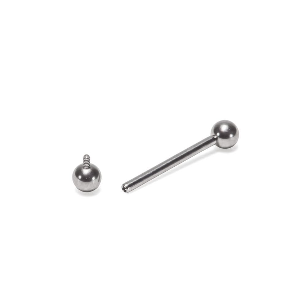 18g Internal 0.8mm Threading Titanium Straight Barbell — Price Per 1 ...