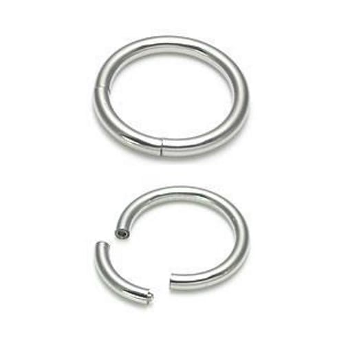 Tilum 14g High Polish Titanium Segment Ring - Price Per 1