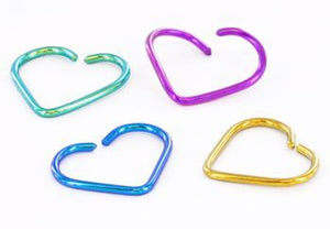18g Niobium Unbreakable Heart - Painful Pleasures