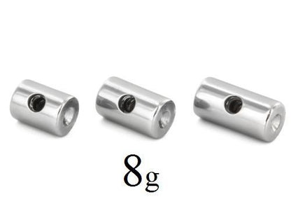 Tilum 8g Titanium 4mm-6mm Captive Bar with Internal 1.2mm Threading Insert - Painful Pleasures