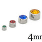 Tilum 4mm Jeweled Titanium Replacement Bead