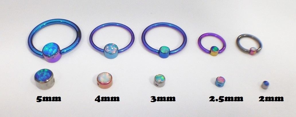 Tilum Titanium, Opal Replacement Bead- 3mm
