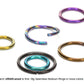 18g Black Seamless Niobium Ring — Price Per 1