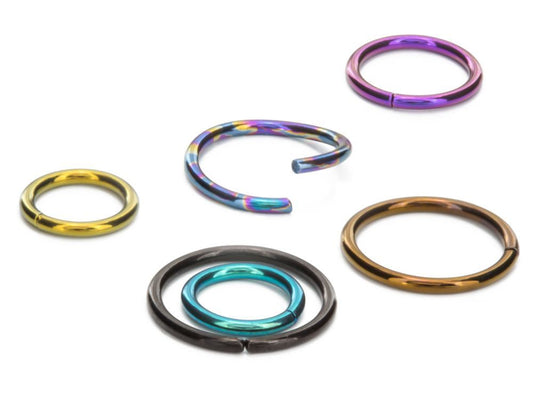 18g Seamless Niobium Ring — Price Per 1