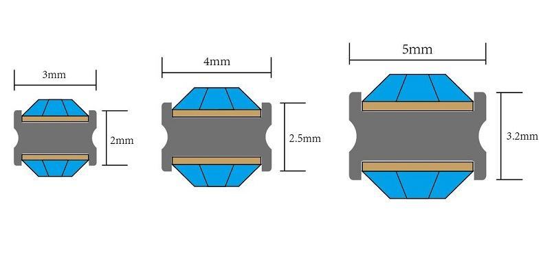 Tilum 4mm Titanium Captive Double Jeweled Disc