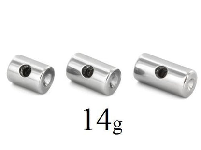 Tilum 14g Titanium 4mm-6mm Captive Bar with Internal 1.2mm Threading Insert - Painful Pleasures