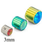 Tilum 3mm Titanium Double Bezel Set Opal Captive Disc