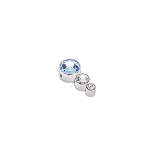 Tilum Tear Drop Cluster Captive Bead - Choose 4mm Jewel - Price Per 1