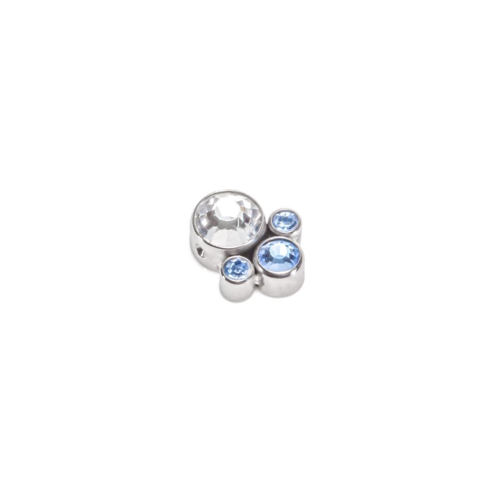 Tilum Jewel Bubble Cluster Captive Bead with 4mm Crystal - Price Per 1 - Painful Pleasures