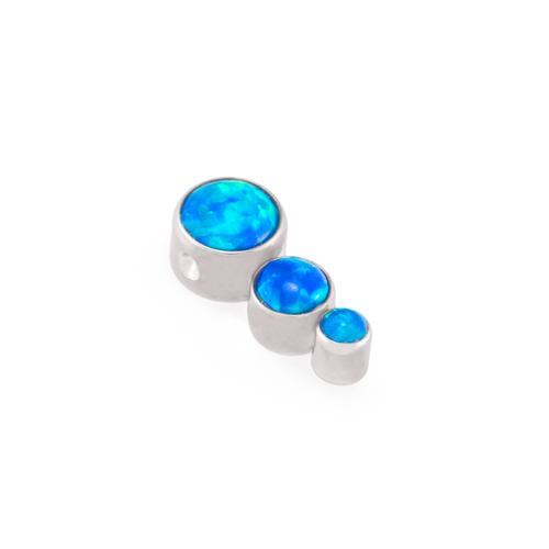 Tilum Opal Tear Drop Cluster Captive Bead - Price Per 1