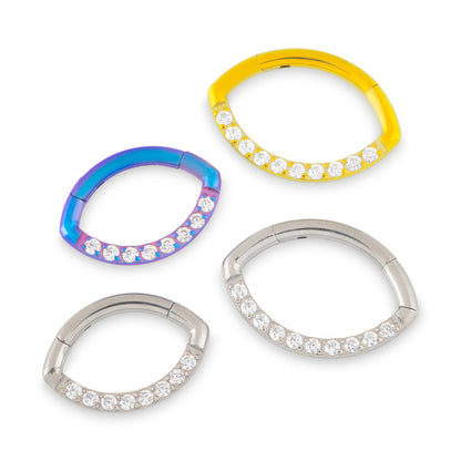 Tilum 16g Simple Evil Eye Titanium Clicker - Price Per 1 - Painful Pleasures