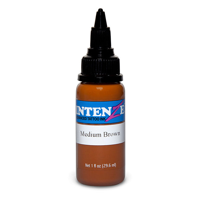 Medium Brown — Intenze Tattoo Ink — Pick Size