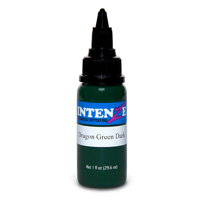 Dragon Green Dark — Intenze Tattoo Ink — 1oz Bottle
