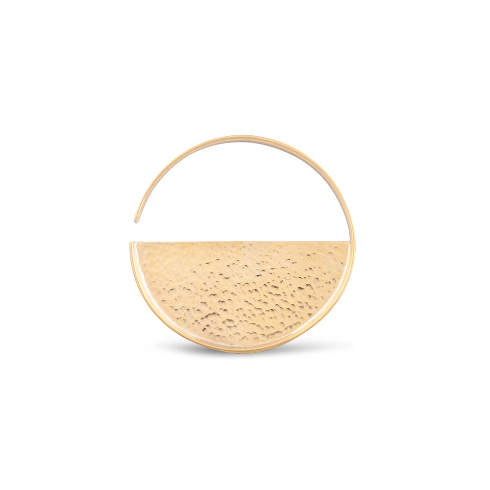 6g Hammered Disc Brass Earrings — Price Per 2