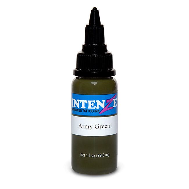 Army Green — Intenze Tattoo Ink — Pick Size