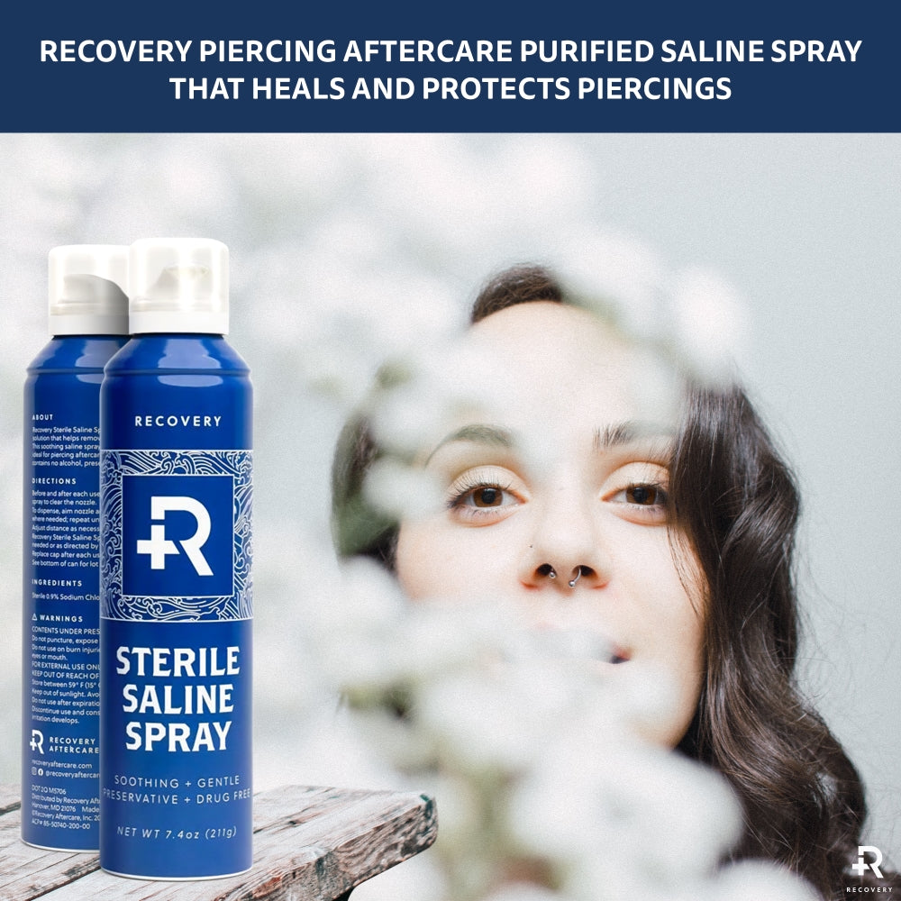 Recovery Sterilized Saline Wash Spray — 7.4oz — Case of 36 Spray Cans