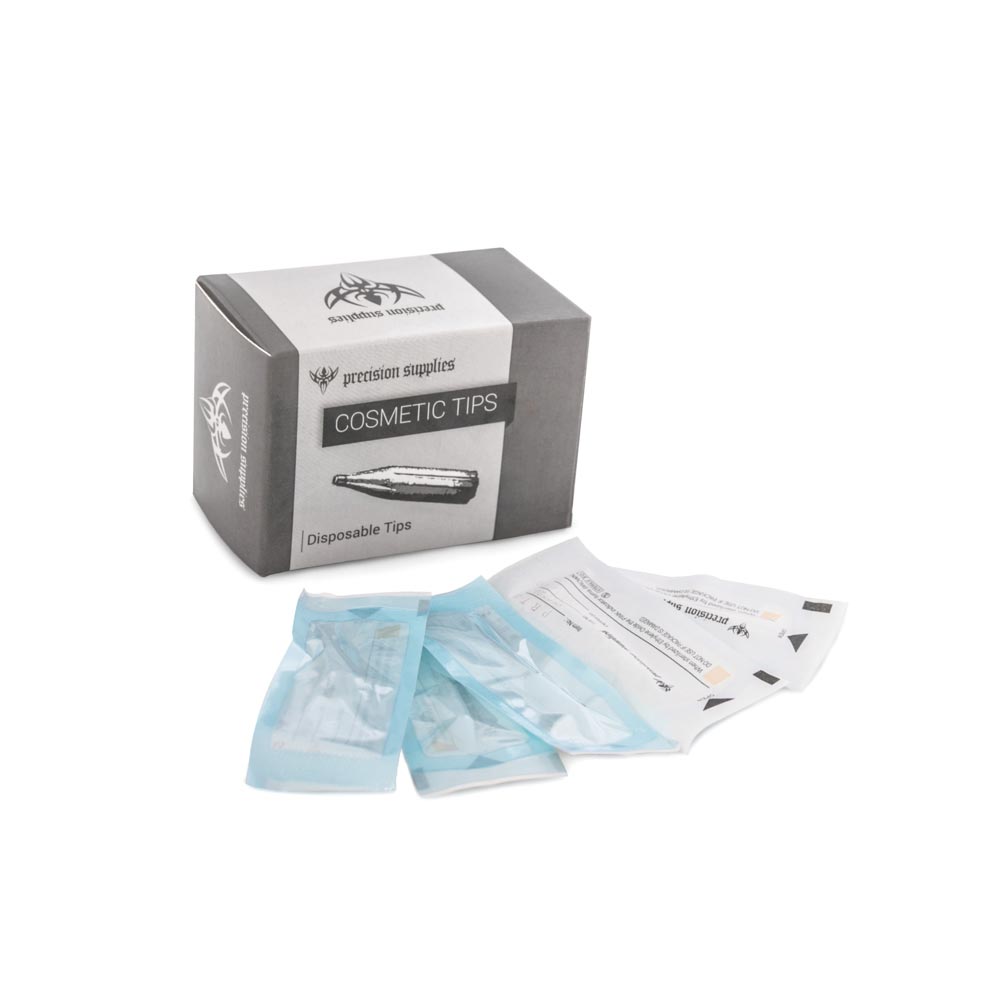 Cosmetic Tattoo Disposable Tips Round Prong Set 5 - Sterilized - Box of 50