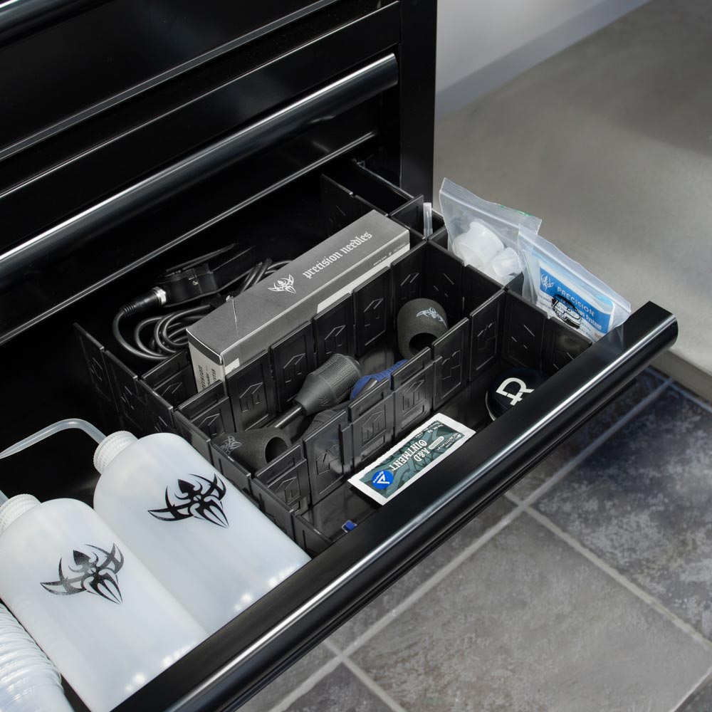 Method Studio Drawer Divider — Modular Tattoo System (with T Connector)