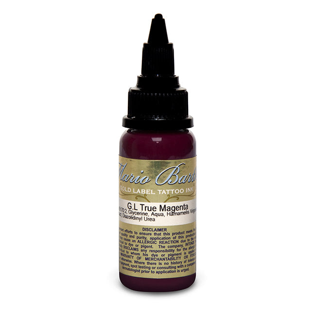 True Magenta Mario Barth Gold Label — Intenze Tattoo Ink — 1oz Bottle - Painful Pleasures