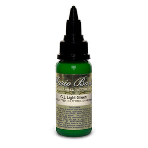 Light Green Mario Barth Gold Label — Intenze Tattoo Ink — 1oz Bottle - Painful Pleasures